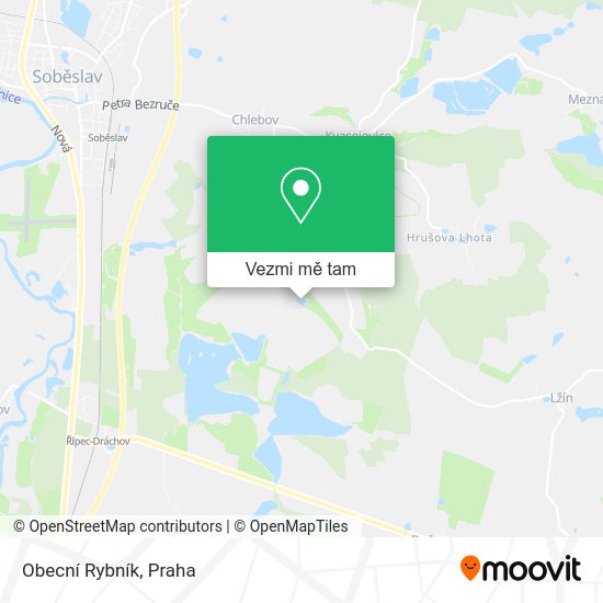 Obecní Rybník mapa