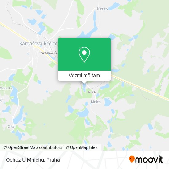 Ochoz U Mnichu mapa