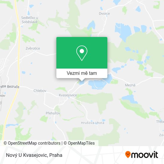 Nový U Kvasejovic mapa