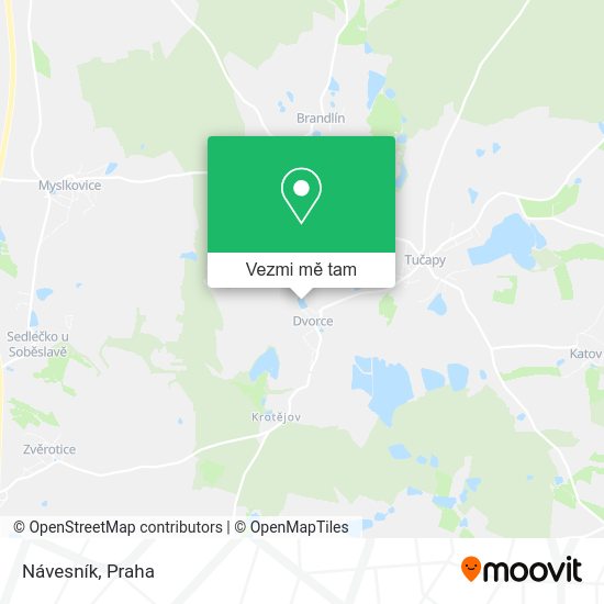 Návesník mapa