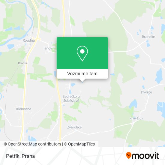 Petřík mapa