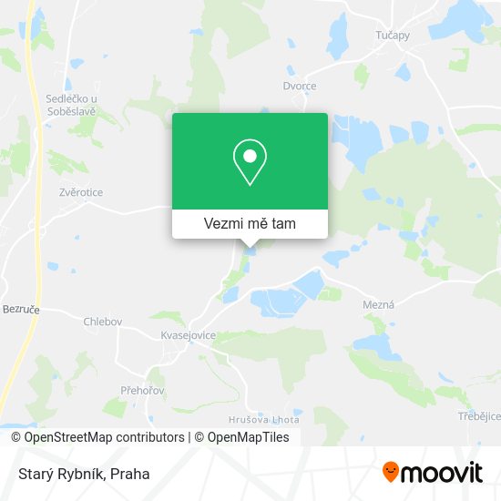 Starý Rybník mapa