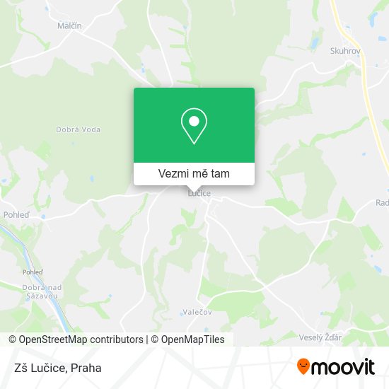Zš Lučice mapa
