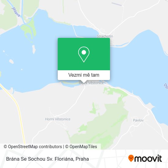 Brána Se Sochou Sv. Floriána mapa