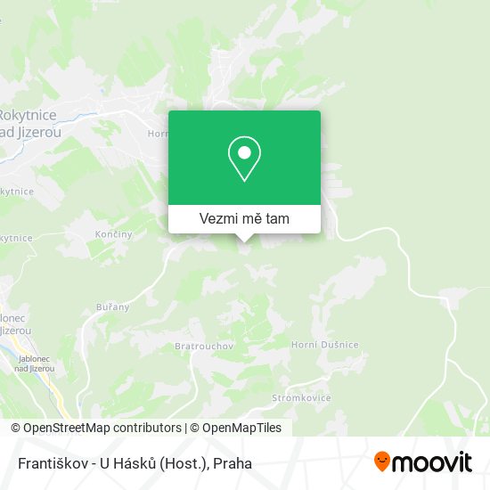 Františkov - U Hásků (Host.) mapa