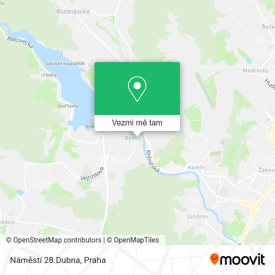 Náměstí 28.Dubna mapa