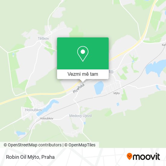 Robin Oil Mýto mapa