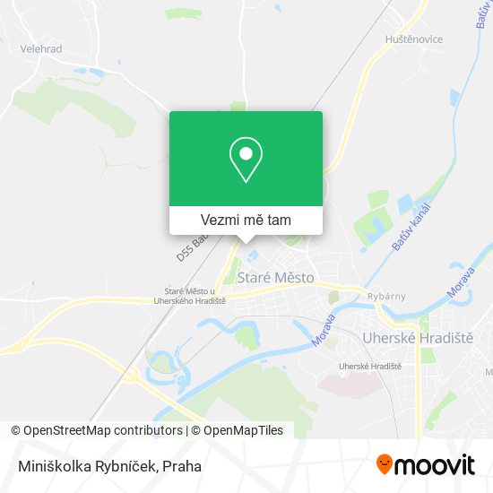 Miniškolka Rybníček mapa