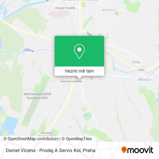 Daniel Vícena - Prodej A Servis Kol mapa