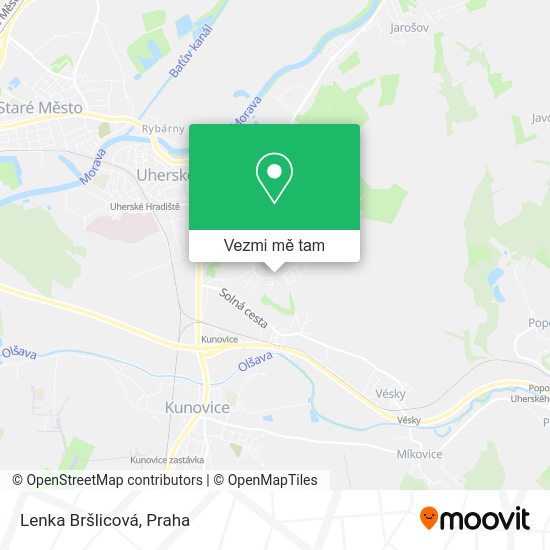 Lenka Bršlicová mapa