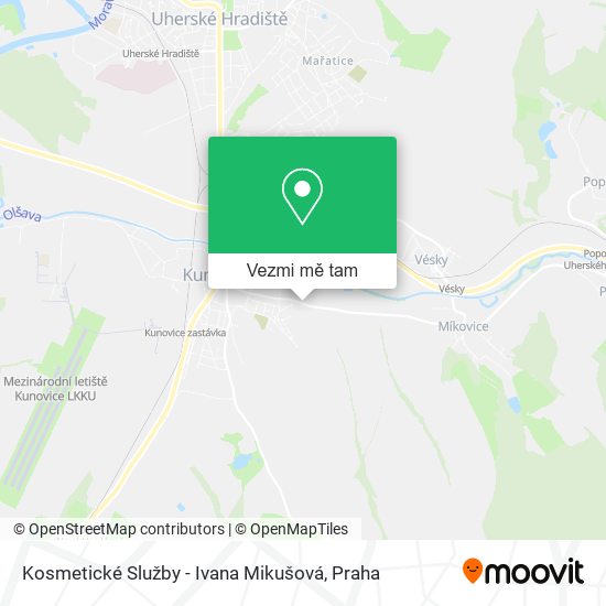 Kosmetické Služby - Ivana Mikušová mapa