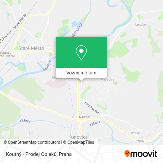 Koutný - Prodej Obleků mapa