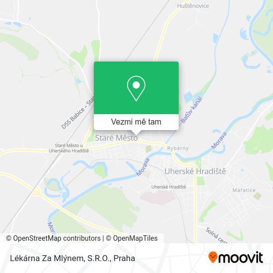 Lékárna Za Mlýnem, S.R.O. mapa