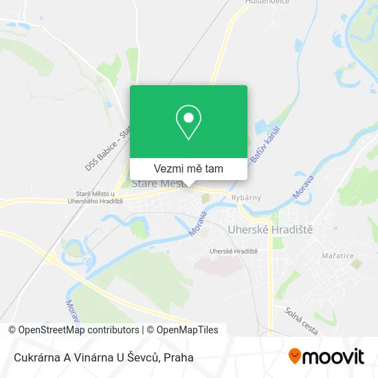 Cukrárna A Vinárna U Ševců mapa