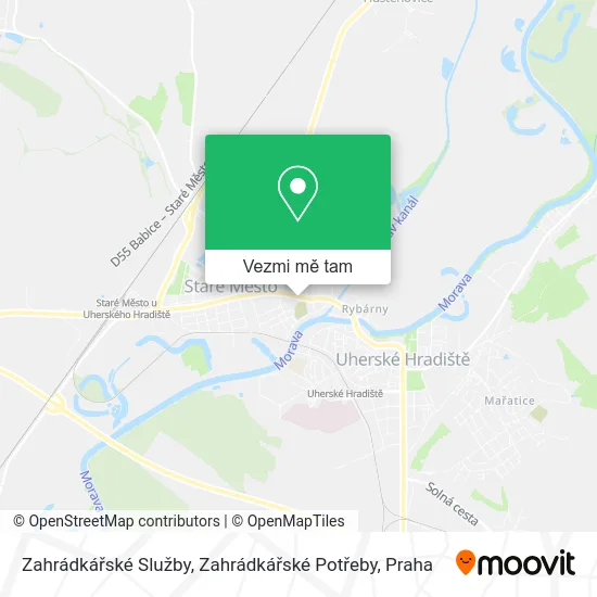 Zahrádkářské Služby, Zahrádkářské Potřeby mapa