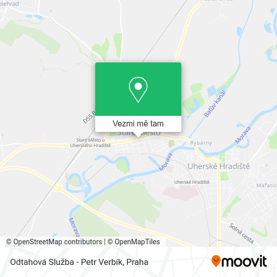 Odtahová Služba - Petr Verbík mapa