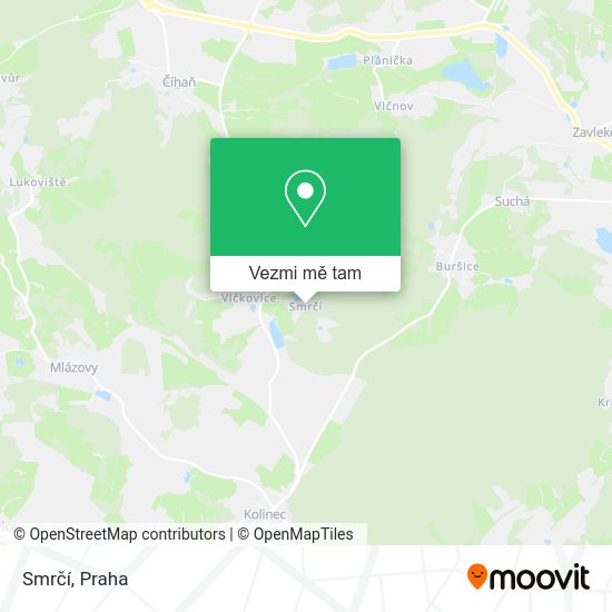 Smrčí mapa