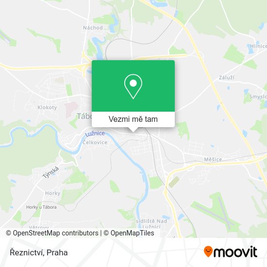Řeznictví mapa