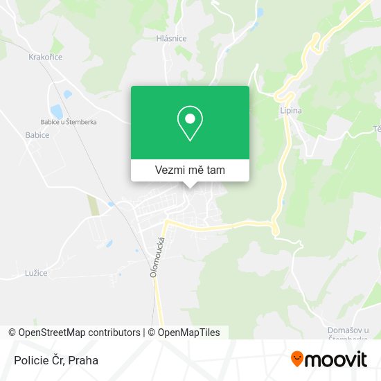 Policie Čr mapa