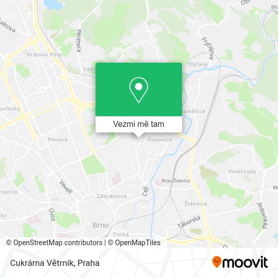 Cukrárna Větrník mapa