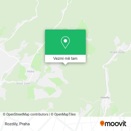 Rozdíly mapa
