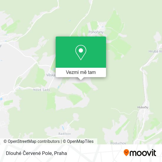 Dlouhé Červené Pole mapa
