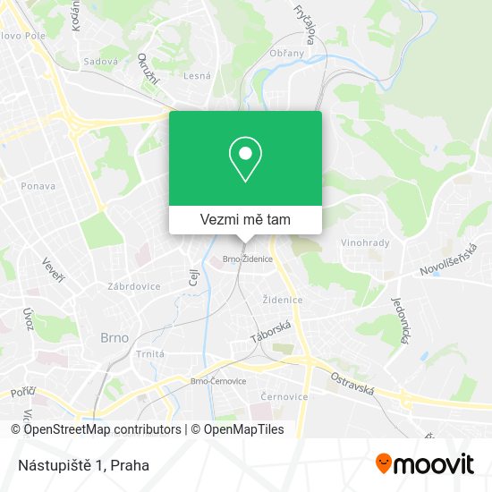 Nástupiště 1 mapa