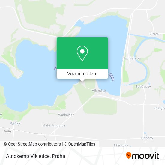 Autokemp Vikletice mapa