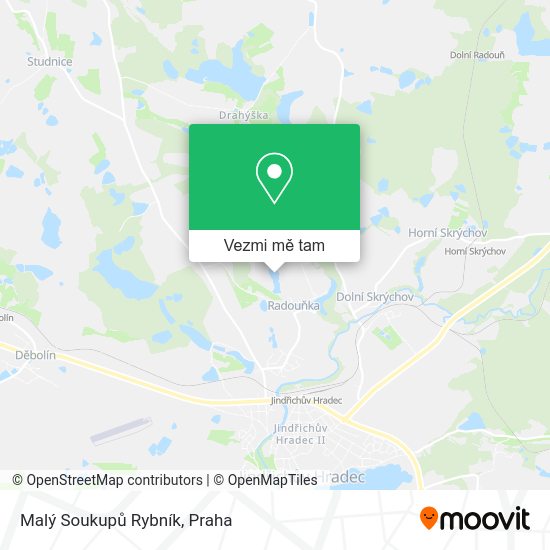 Malý Soukupů Rybník mapa