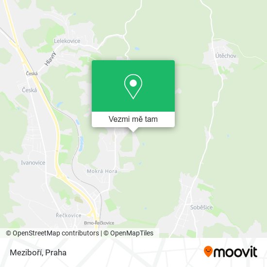 Meziboří mapa