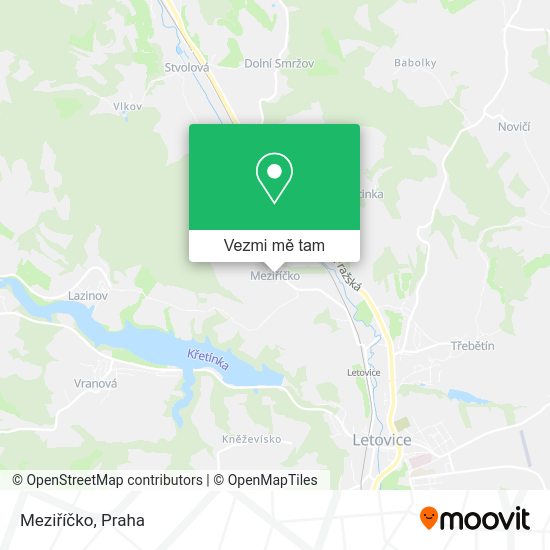 Meziříčko mapa