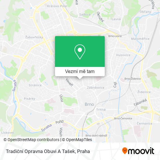 Tradiční Opravna Obuvi A Tašek mapa
