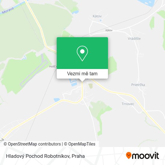 Hladový Pochod Robotníkov mapa