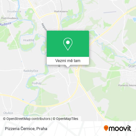 Pizzeria Černice mapa