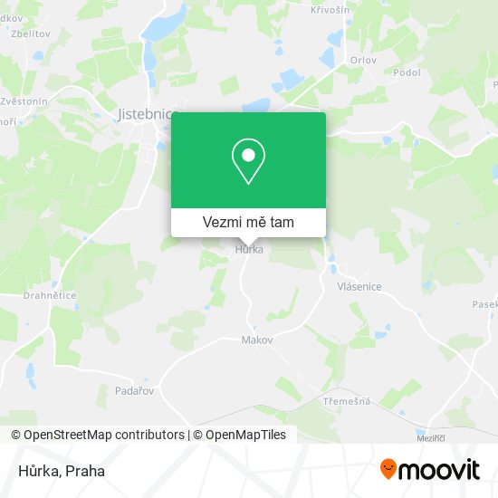 Hůrka mapa