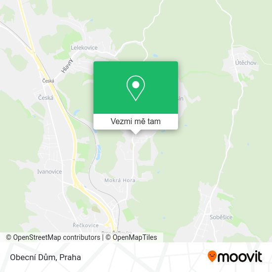 Obecní Dům mapa