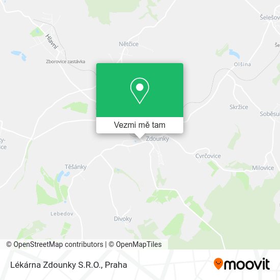 Lékárna Zdounky S.R.O. mapa