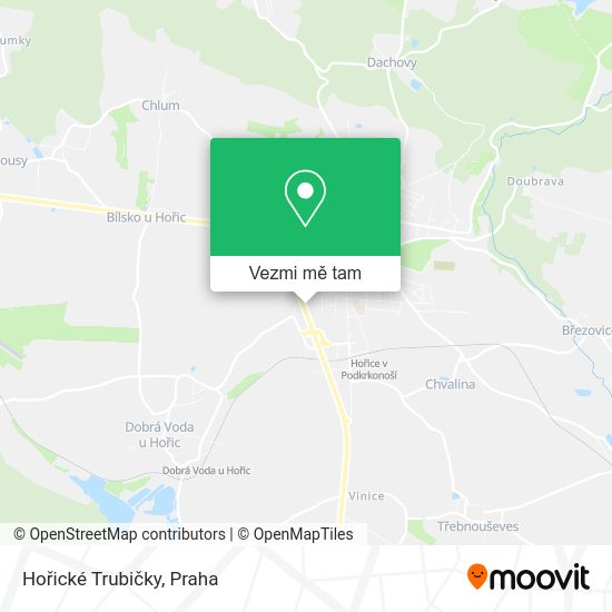 Hořické Trubičky mapa