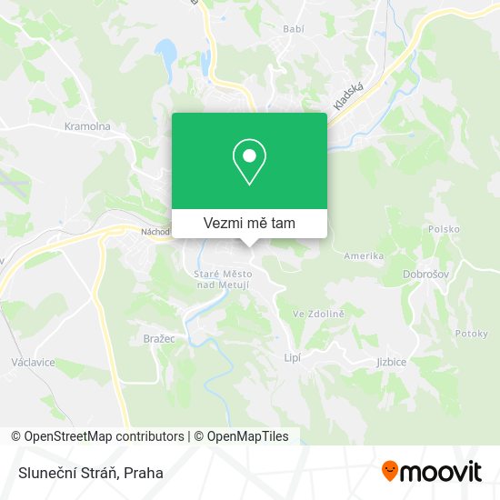 Sluneční Stráň mapa