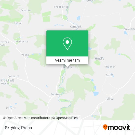 Skrýšov mapa