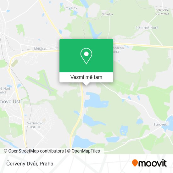 Červený Dvůr mapa