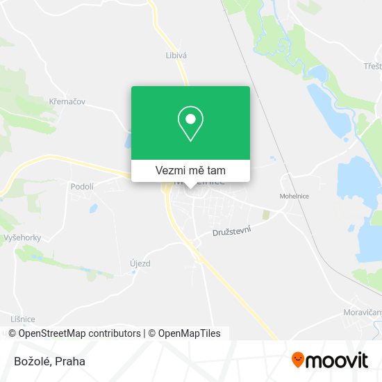 Božolé mapa