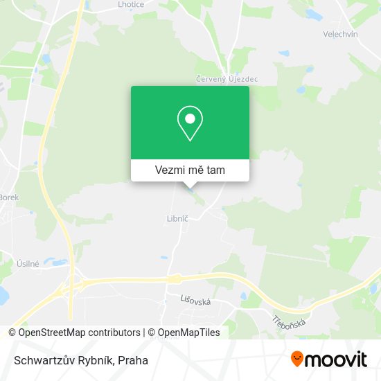 Schwartzův Rybník mapa