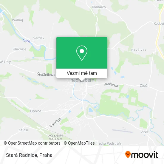 Stará Radnice mapa