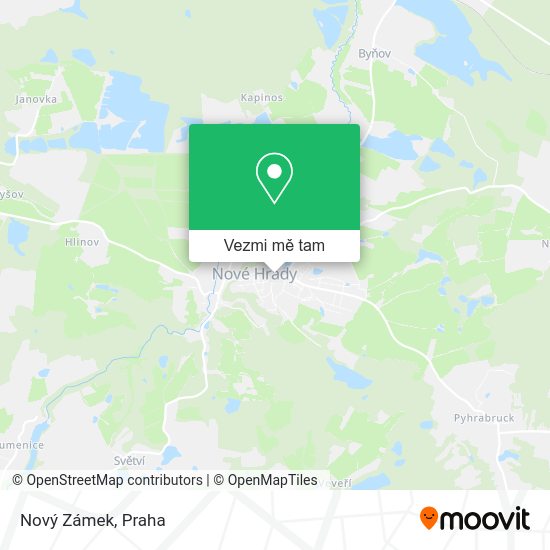 Nový Zámek mapa