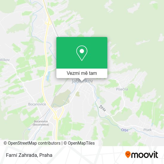 Farní Zahrada mapa