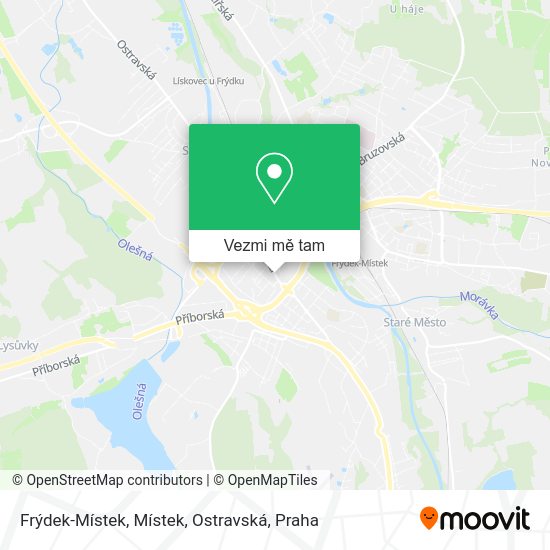 Frýdek-Místek, Místek, Ostravská mapa