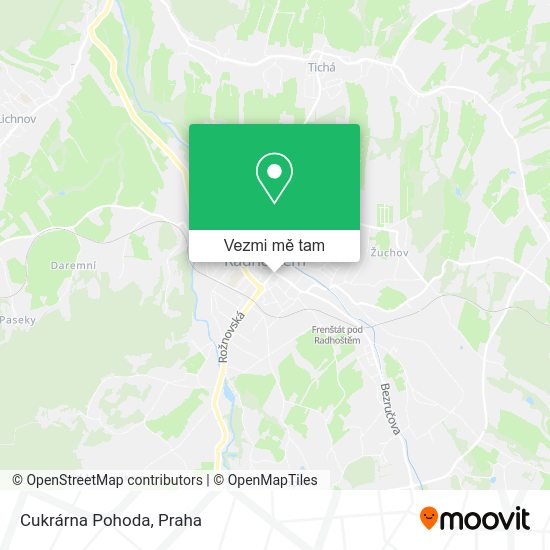Cukrárna Pohoda mapa