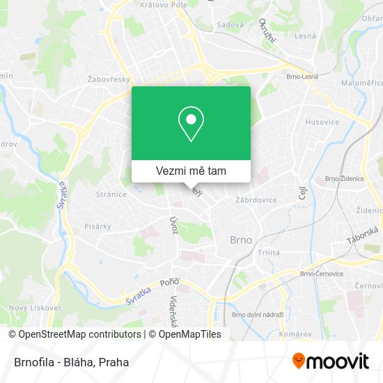Brnofila - Bláha mapa