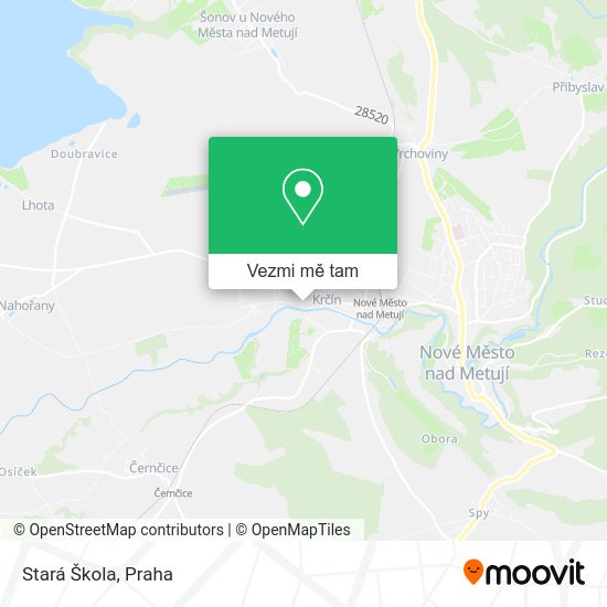 Stará Škola mapa
